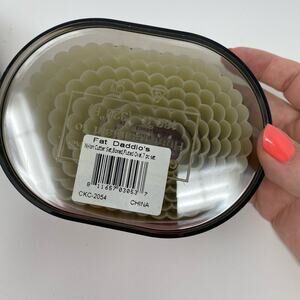 Fluted oval Pastry cookie nylon cutter set Fat Daddio